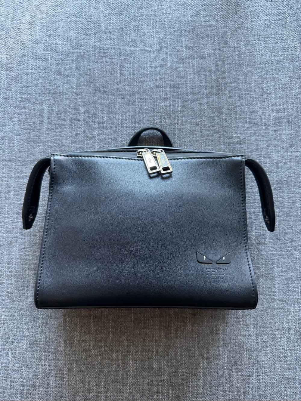 Fendi “I See You” Monster Black Leather Crossbody Bag